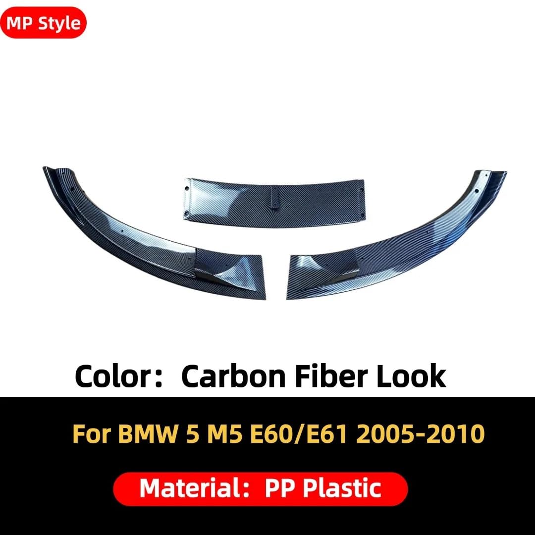 Uniwersalny spoiler Do BMW 5 Series E60/E61 M5 Air Dam | 2005-2010 Deflector Trim Refit Body KitFront Dokładka przedniego zderzaka