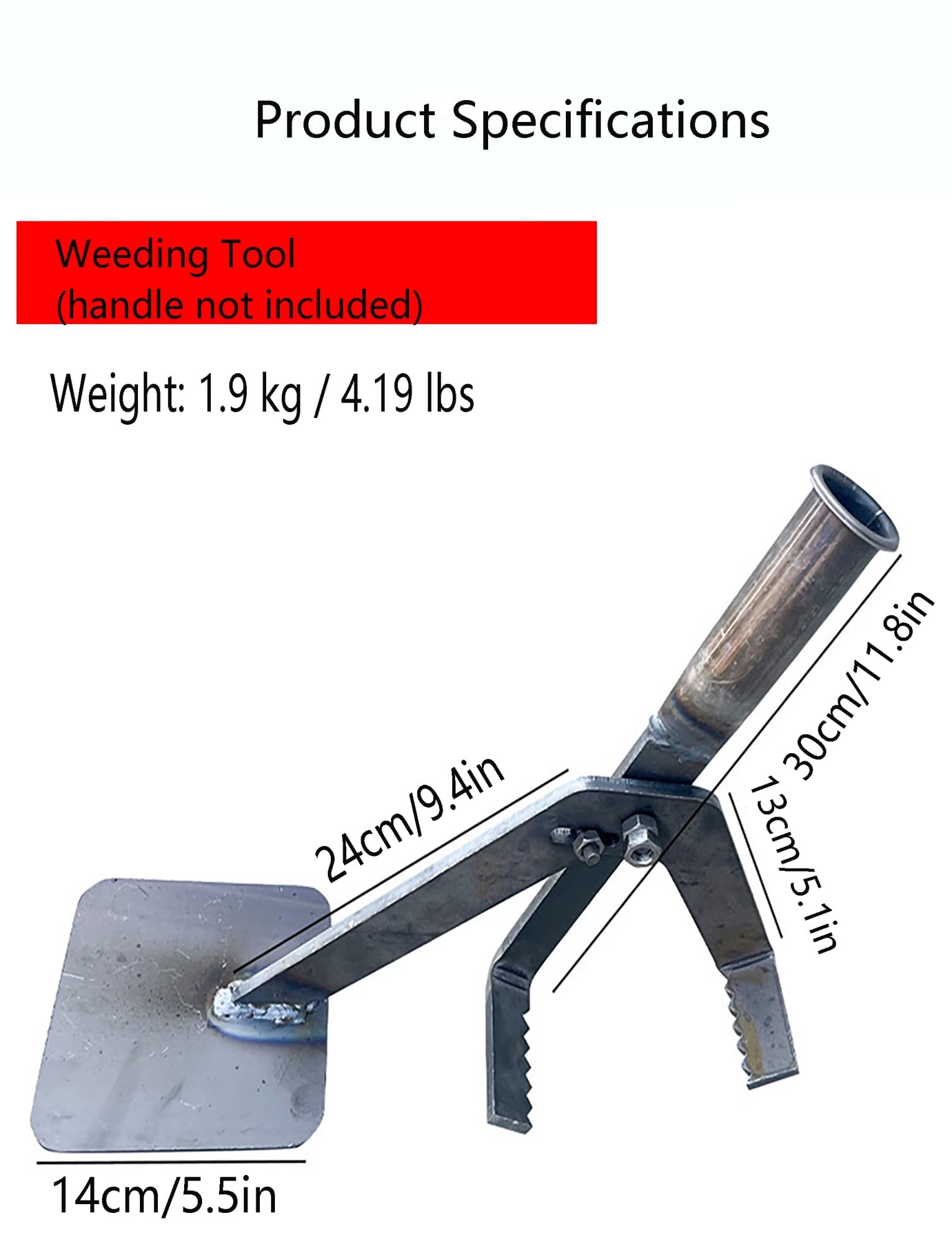 Wielofunkcyjne narzędzie dźwigniowe do usuwania manioku, bakłażana, korzeni kukurydzy, łodyg tytoniu i roślin pieprzu - trwała i wydajna konstrukcja 92 cm / 36.2in