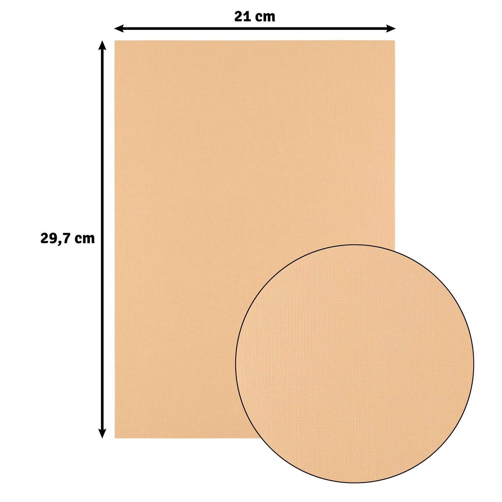 Florence Beżowy lniany karton 250 g - papier do scrapbookingu A4 - Parchment - Kolorowy papier kartonowy - Eleganckie zaproszenia, pudełka na prezenty i projekty artystyczne