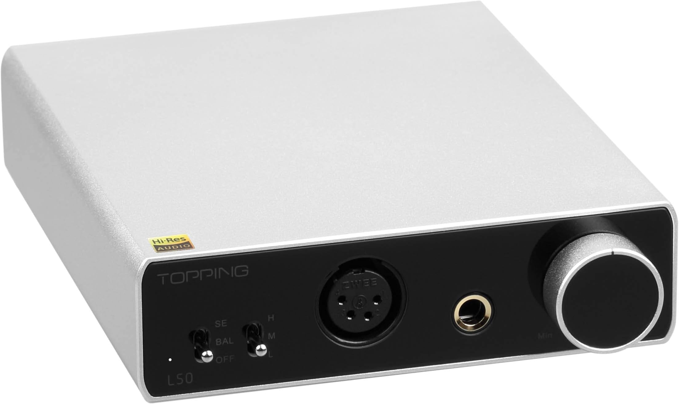 TOPPING L50 NFCA Headphone Amp SE/BAL Input 6.35mm 4 Pin XLR Output 3500mWx2 Mini HiFi Desktop Home Audio Amplifier (Silver)