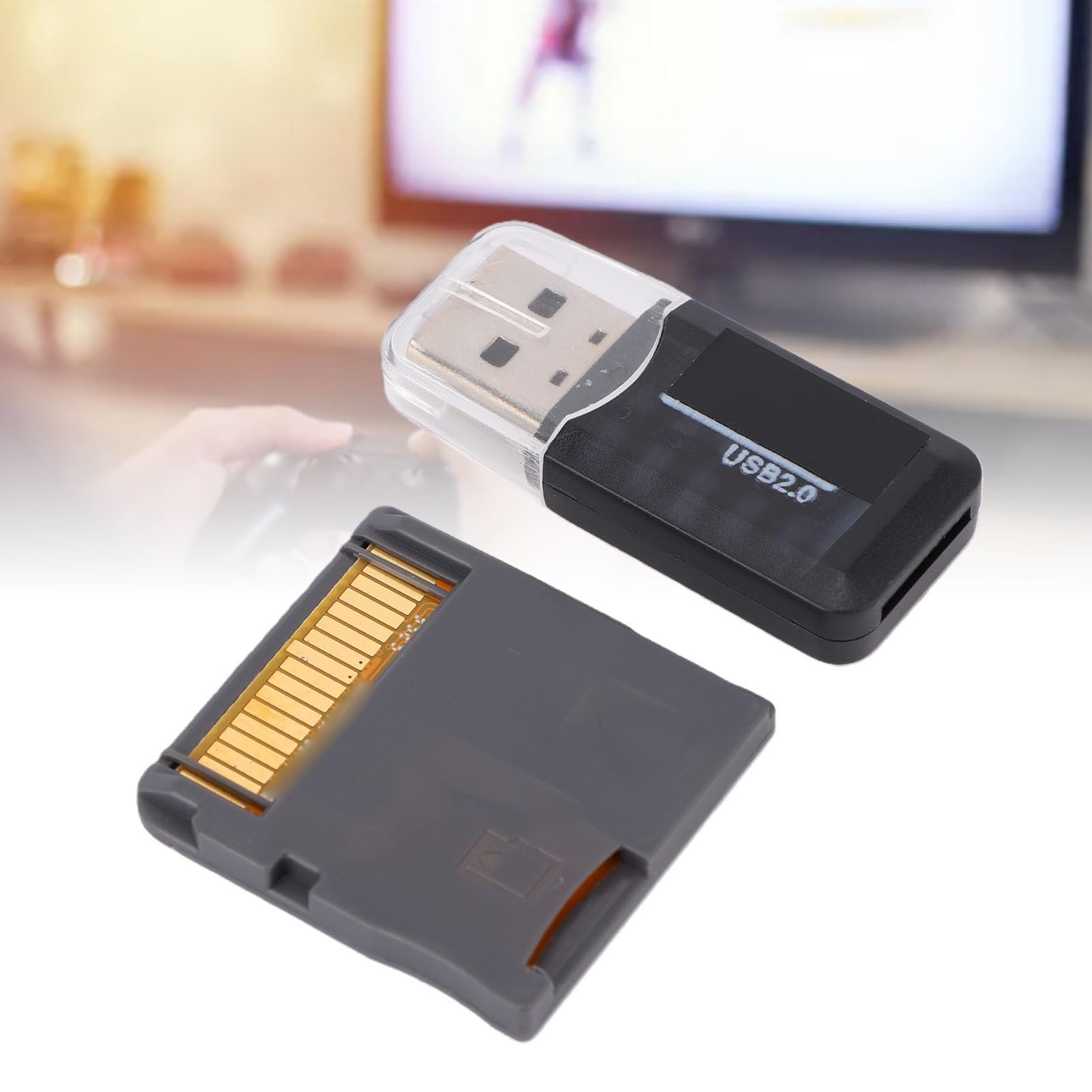 Gugxiom Carte de Jeu DS Dual Core, Cartouche R4 Revolution avec Adaptateur de Carte, Adaptateur de Flash de Jeu 3DS pour Nouveau 2DS 3DS LL XL NDSL NDSI MD GB GBC FC PCE (Gray)