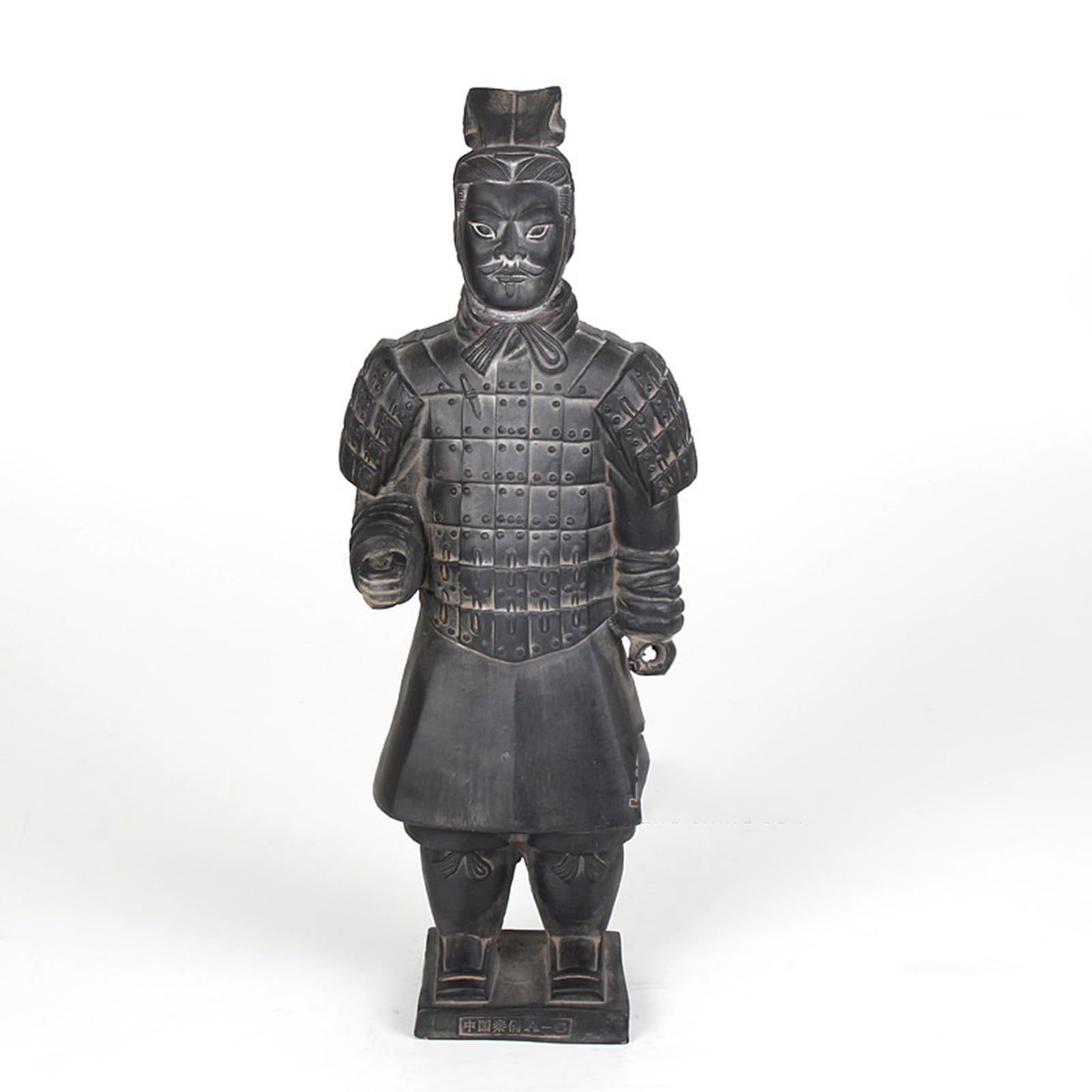 Dekoracja biurka Qin Terakota Wojownicy i Konie Statua Rzeźby - Statua Sztuki, Gliniane Chińskie Żołnierze i Wojownicy Artystyczne Modele Statuy, Wystrój Domu (C, H50CM)