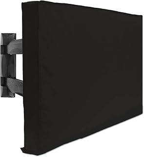 Funda Tv Exterior Resistente a la intemperie de televisión al aire libre a prueba de polvo tapa color beige 32" 36" 40" 46" 50" 55" 60" 65" proteger la pantalla de TV del patio del jardín de TV Cubier