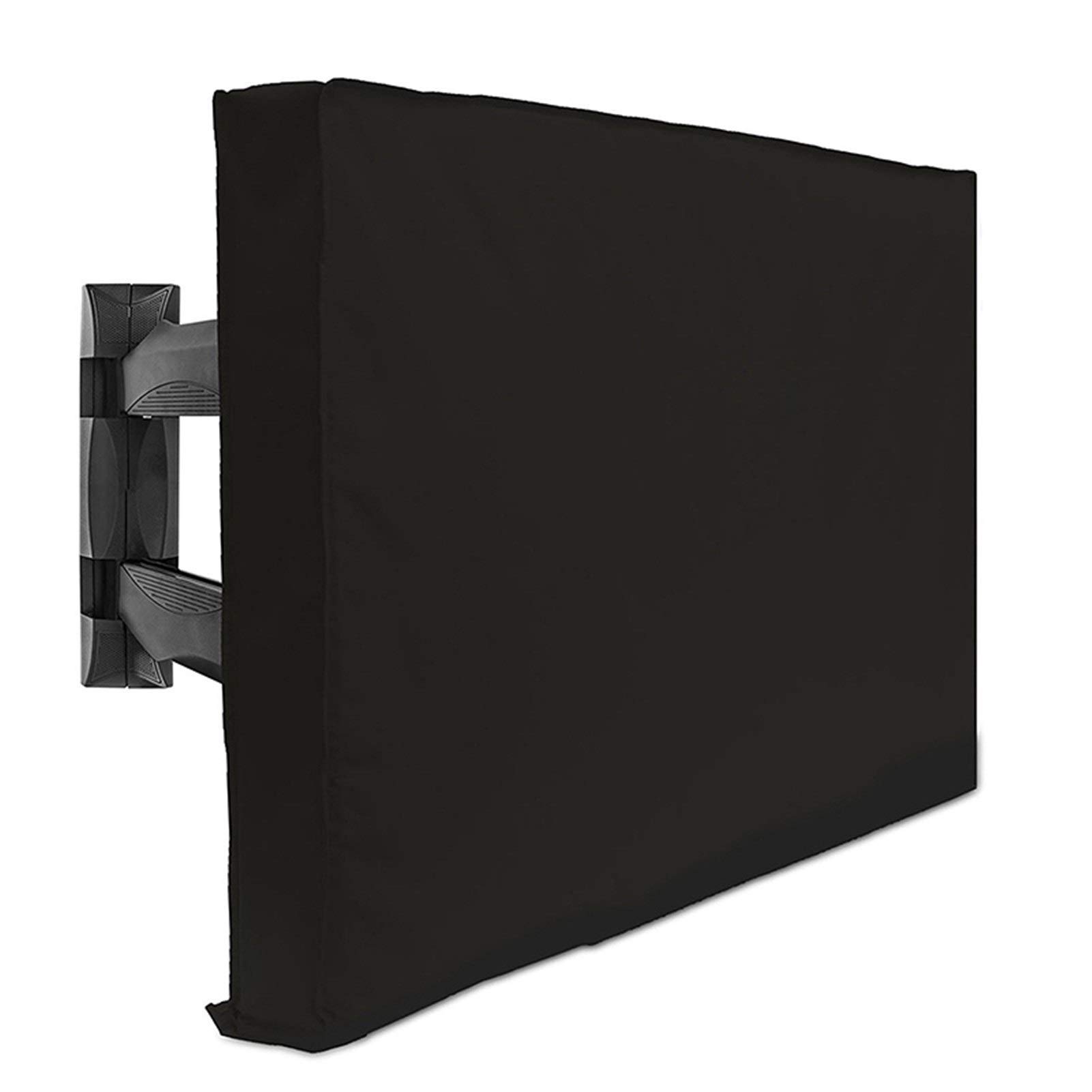 Copertura TV Antipolvere,Copri TV da Esterno Resistente agli agenti atmosferici antipolvere esterna Copertura TV Beige 40" Giardino Patio copertura 32" 36" 46" 50" 55" 60" 65" TV a schermo Protect sco