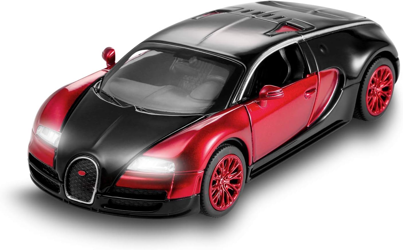 Bugatti Veyron Toy Car 1:32 Alloy Diecast Metal Model Cars for 3 to 12 Years Old Boys Red