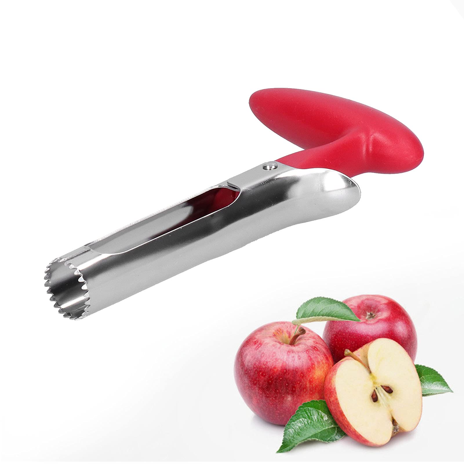 Fruit Corer Stainless Steel Apple Pear Core Remover Durable Multifunctional Fruit Corer with PP Handle Kitchen Gadget for Removing Cores of Apples and Pears,Apple Corer, Apple Corer, Fruit Corer