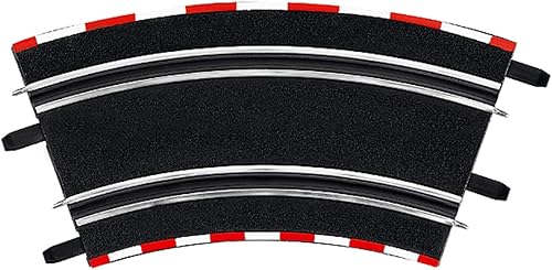 Carrera 20061646 61646 2/45 High Banked Curve Section Add On Track Parts for GO & Digital 143 Slot Car Racing Sets, Black
