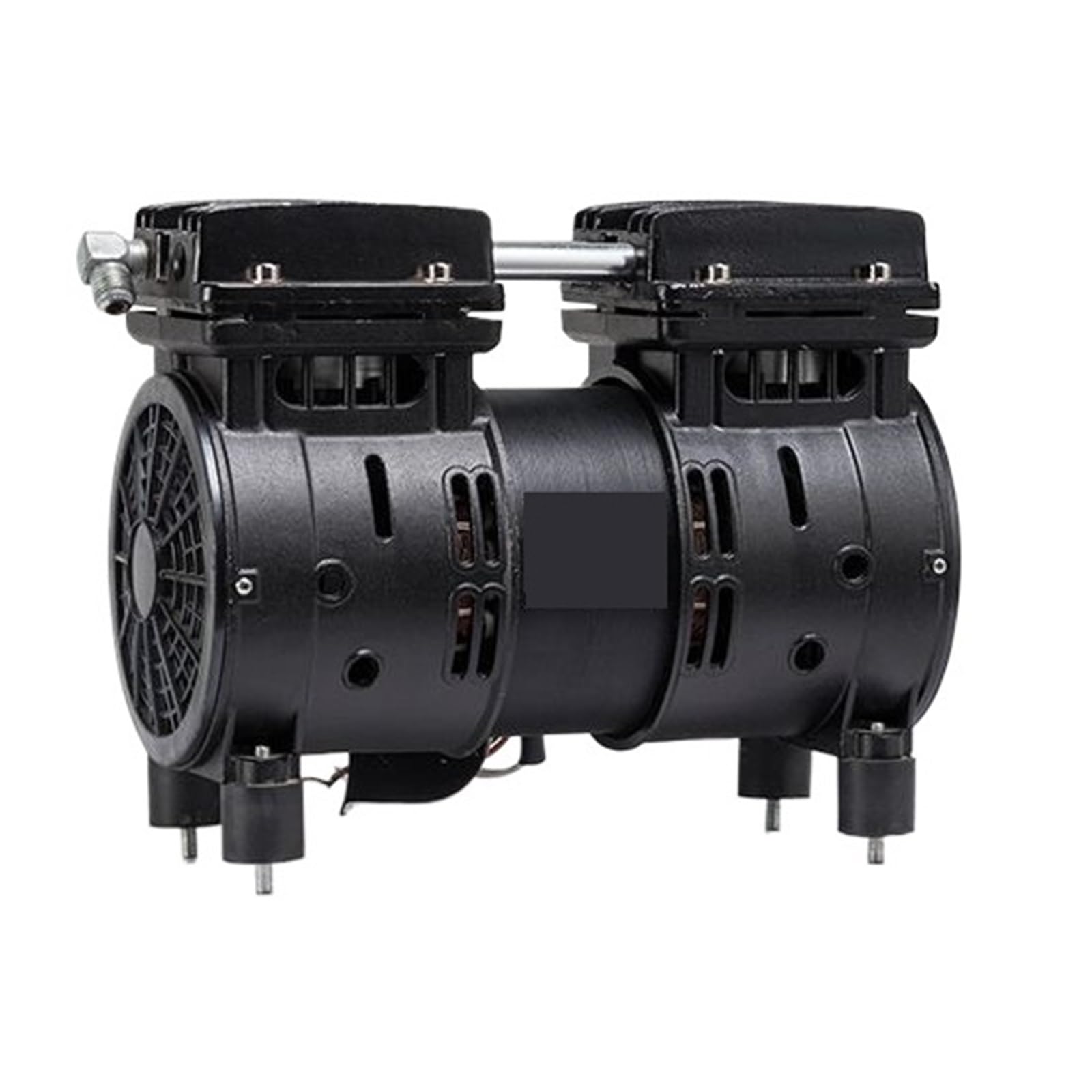 Cylinder Oil-Free Silent Air Compressor Pump Head High Pressure Motor for Machine(Black 550W Motor)