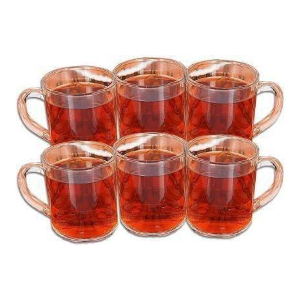 Femora Clear Glass Nora Tea Cup Mug 200ml Set of 6 (B07STN11ZF) Amazon Price History, Amazon Price Tracker