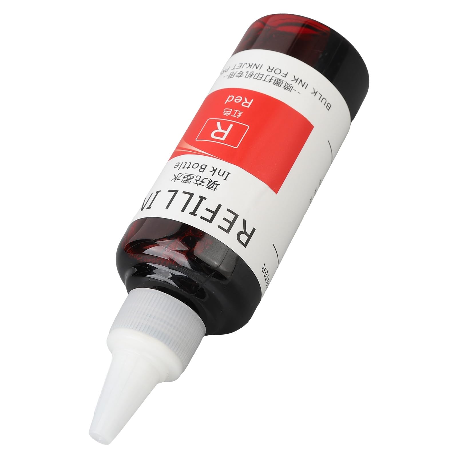Ei-Stempeltinte, Multifunktionaler, Farbechter Stempel-Nachfülltinten-Spitzenapplikator, 100 Ml, Hochrein, Schnell Trocknend, für die Schule (Rot)