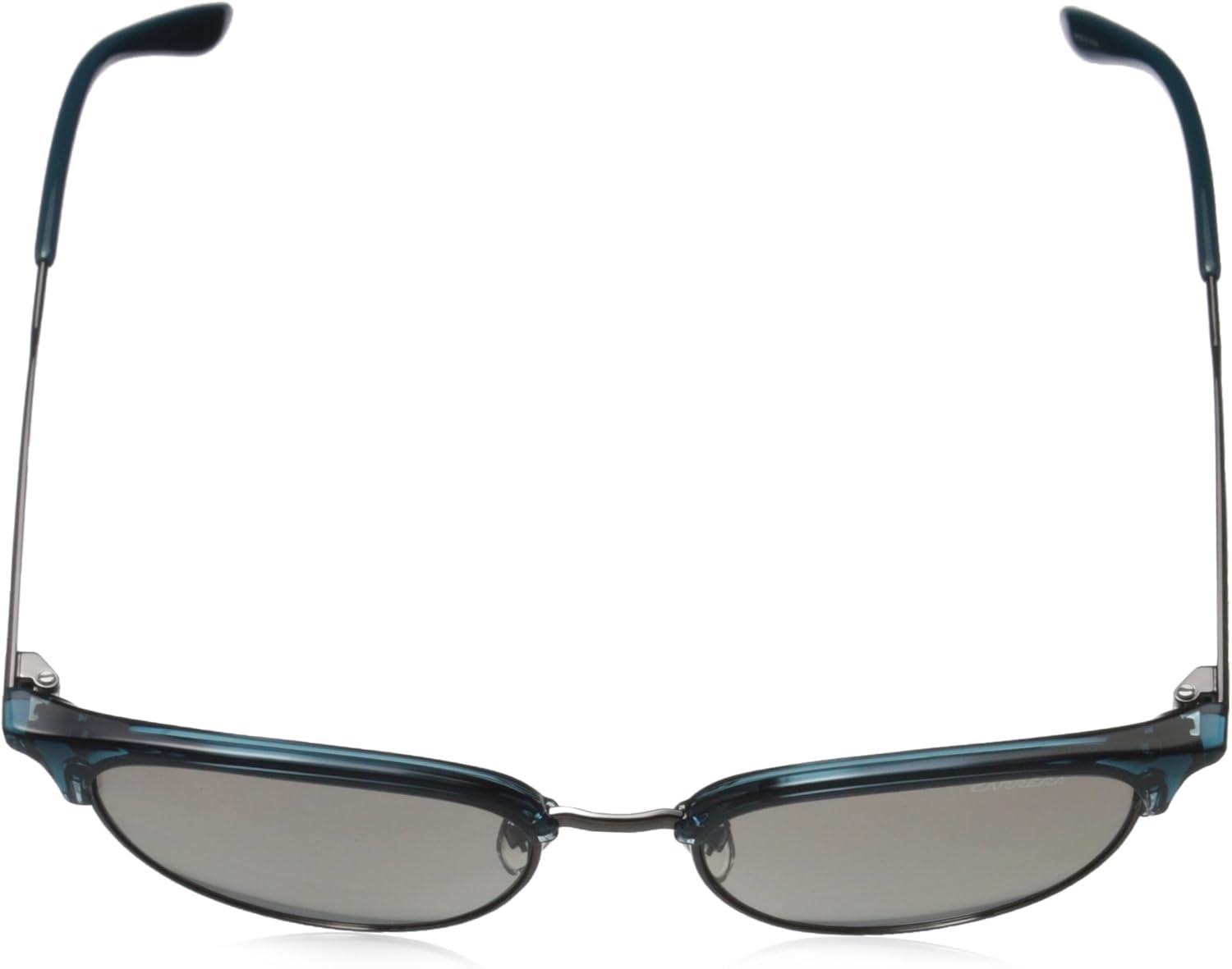 Carrera Sunglasses (Safilo Group) Men's CA117/S Round Sunglasses, Dark Ruthenium Teal/Gray Ms Silver, 52 mm