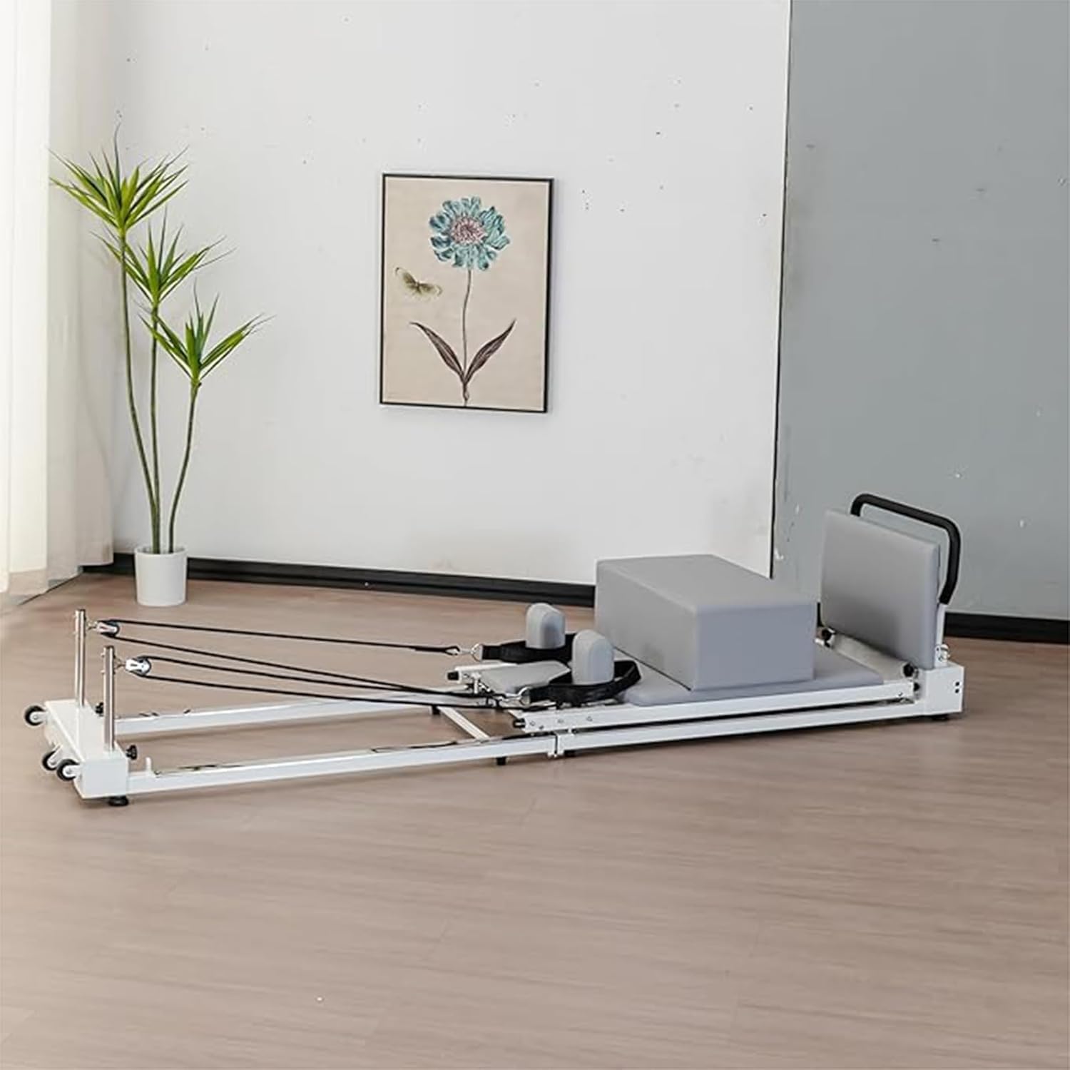 Máquina De Pilates Reformer Plegable, Reformer De Pilates Multifunción, Reformer De Pilates Portátil para El Hogar, Equipo De Estudio para El Hogar para Entrenamiento De Fuerza, Mejor, A