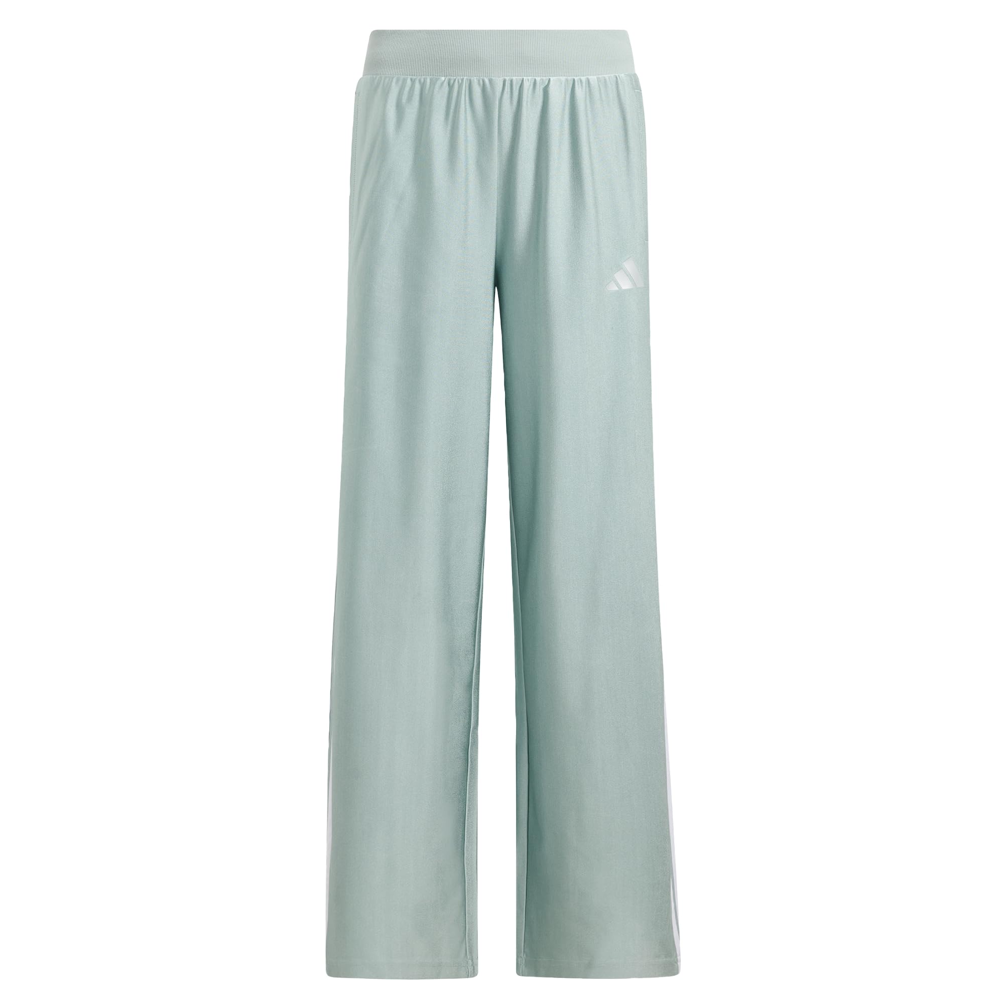 adidas Sportswear Junior Girls Seasonals Glam Wide Leg Pants, Wosa/Silvmt, Size 9-10 Years