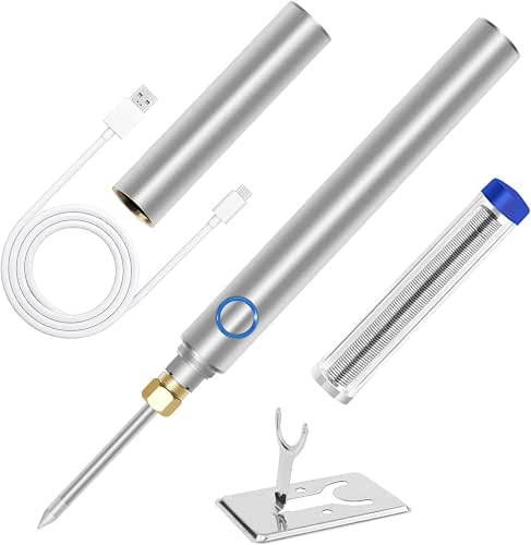 Cordless Soldering Iron Kit, ELMCONFIG 1100mAh USB Wireless Electric Soldering