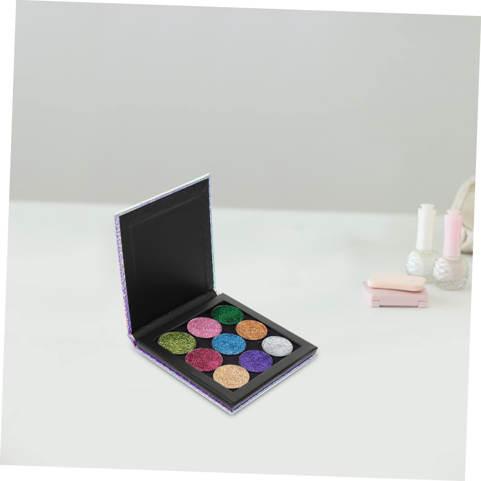 5 Pièces Palette de Sirène Magnétique pour Yeux Boîte de Rangement Cosmétiques Pratique