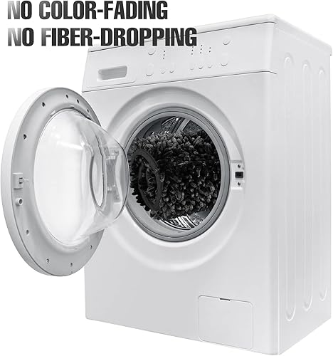 Miniatura 16 de Yimobra Juego de 2 alfombras de baño, alfombra de baño suave y absorbente y alfombra de inodoro en forma de U con respaldo antideslizante, alfombras