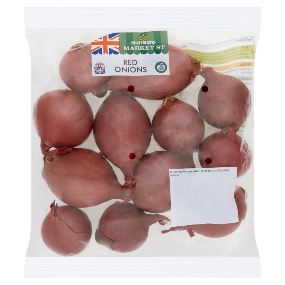 Morrisons Red Onions, 1kg