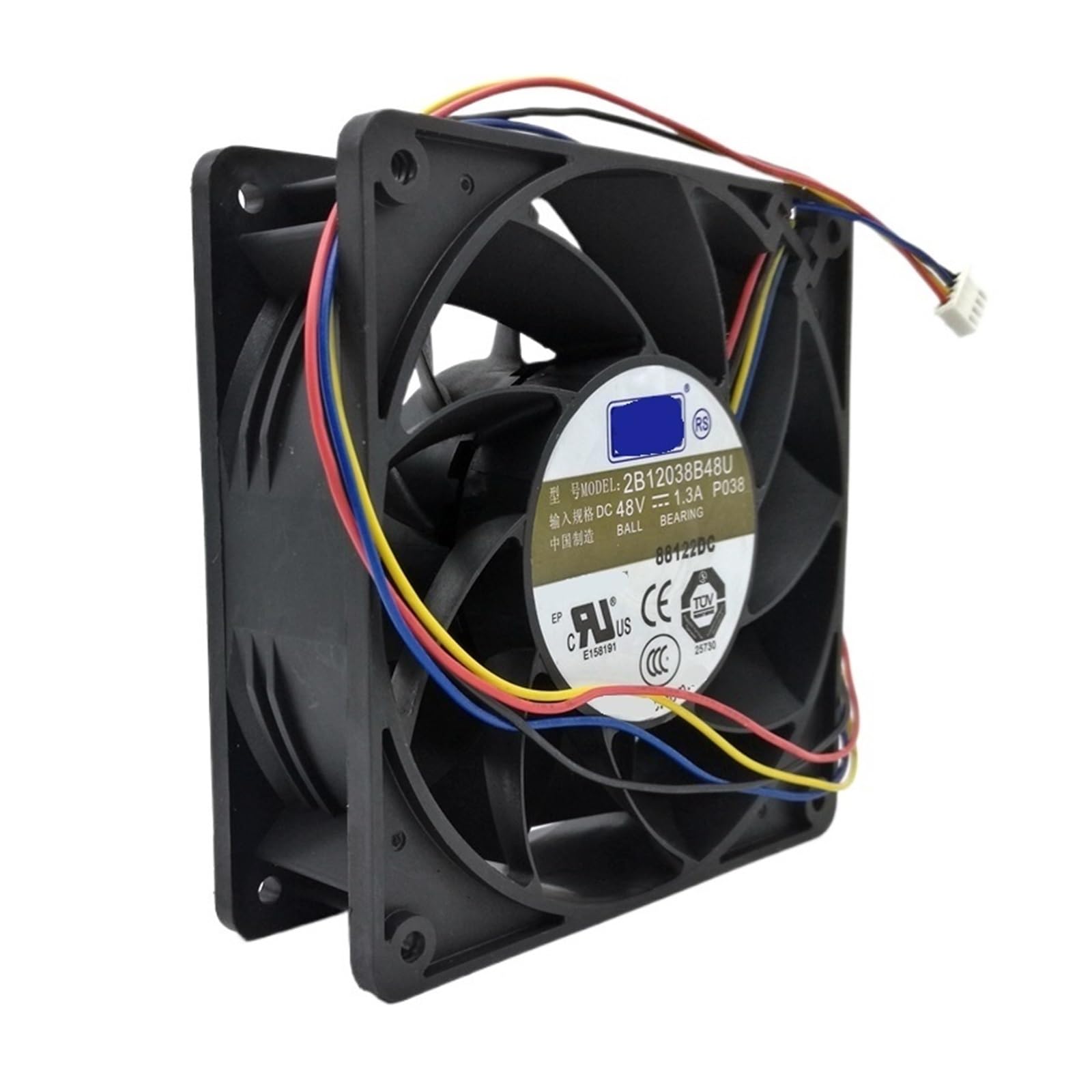 GJEXXPTST 120mm 48V Cooling Fan 12cm 2B12038B48U DC48v 1.30a 120x120x38MM 4Lines Inverter