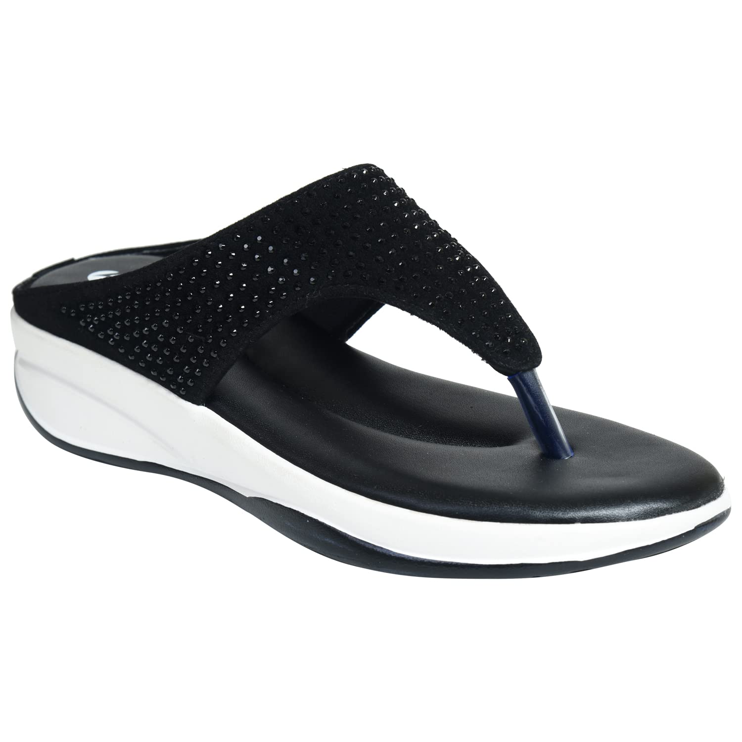 STICY Womens Extra Soft Stylish Slippers (BLACK, numeric_6) (B0B853T361) Amazon Price History, Amazon Price Tracker