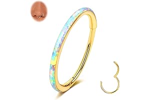 TupMi Opal Septum Piercing Jewelry