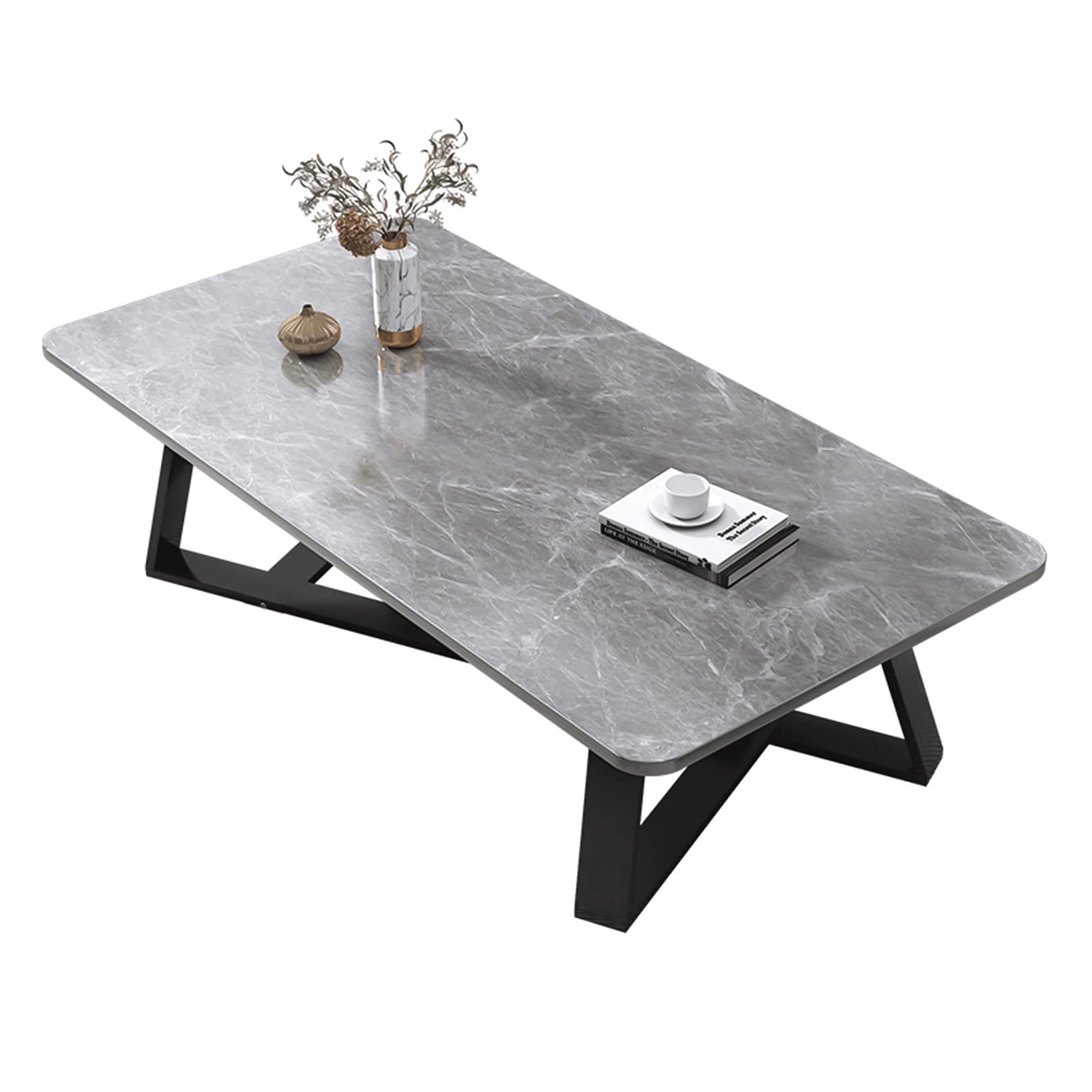 Table basse carrée grise de 100 cm : créez un coin salon convivial et moderne