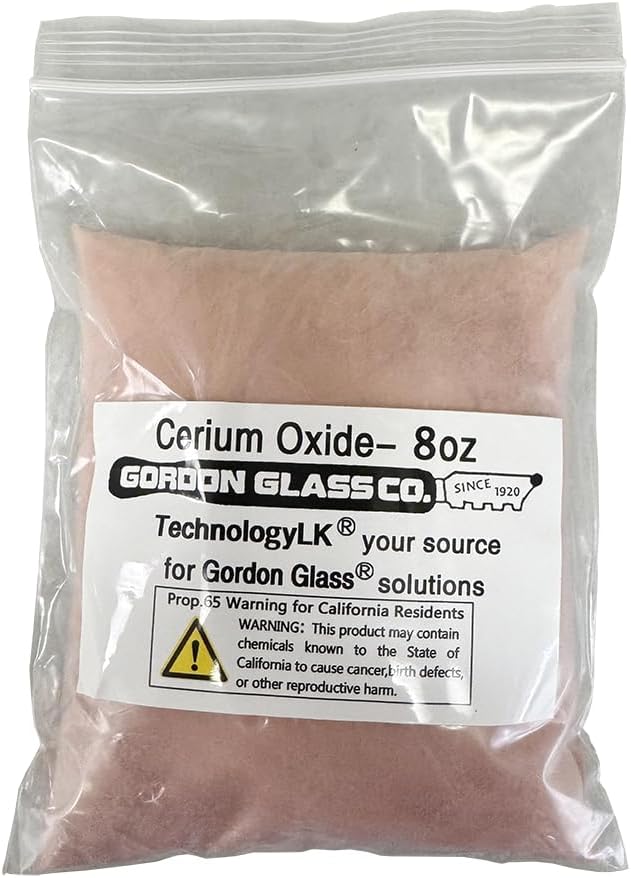 Gordon Glass® Cerium Oxide High Grade Polishing Powder - 8 Oz