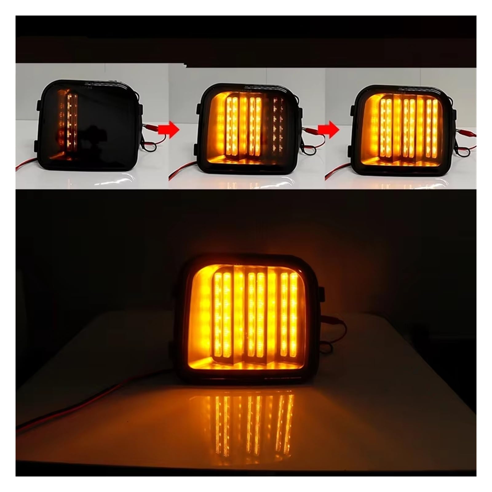 Indicatore Laterale Per Hummer Per H3 Per H3T 2006-2010 2x Angolo Paraurti Anteriore Bianco Ambra Sequenziale Led Indicatori Direzione 15139187 Indicatore Direzione Auto