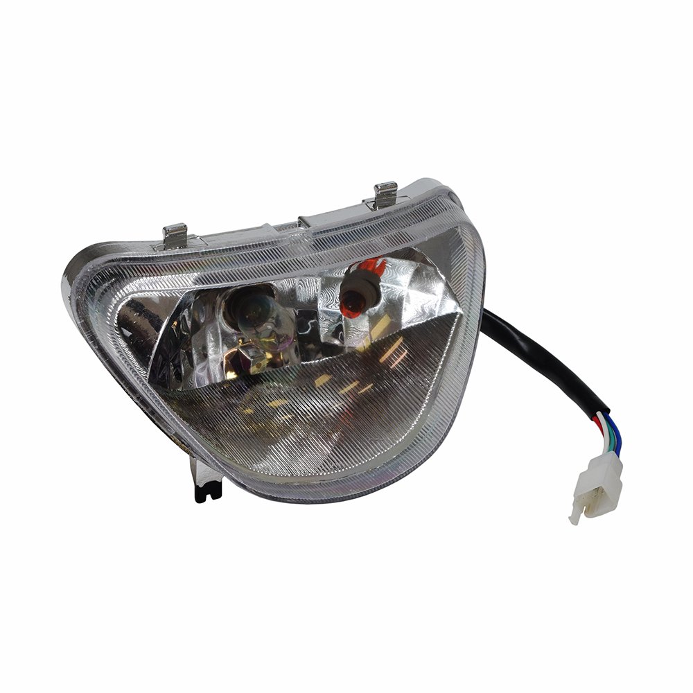 AlveyTech Headlight Assembly for 110cc Chinese ATV - Fits Select Models of Coolster and TaoTao ATVs with Vented Nose Piece on Front Body Fender Panels