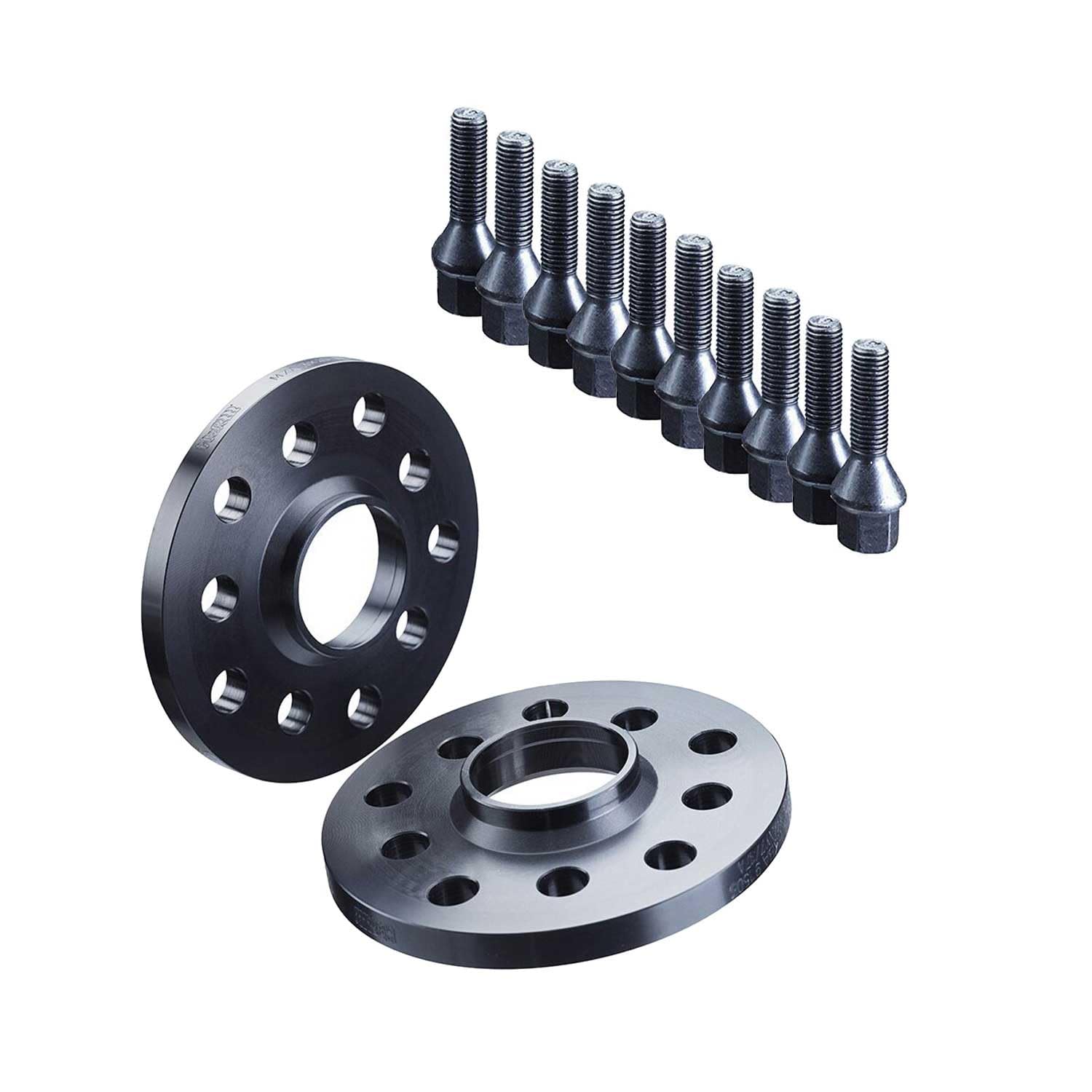 H&R Spurverbreiterungen Spurplatten 2x10mm 5x112 - XB55577-10A kompatibel mit VW Arteon, Golf, Passat, Tiguan, Touran, T-Roc