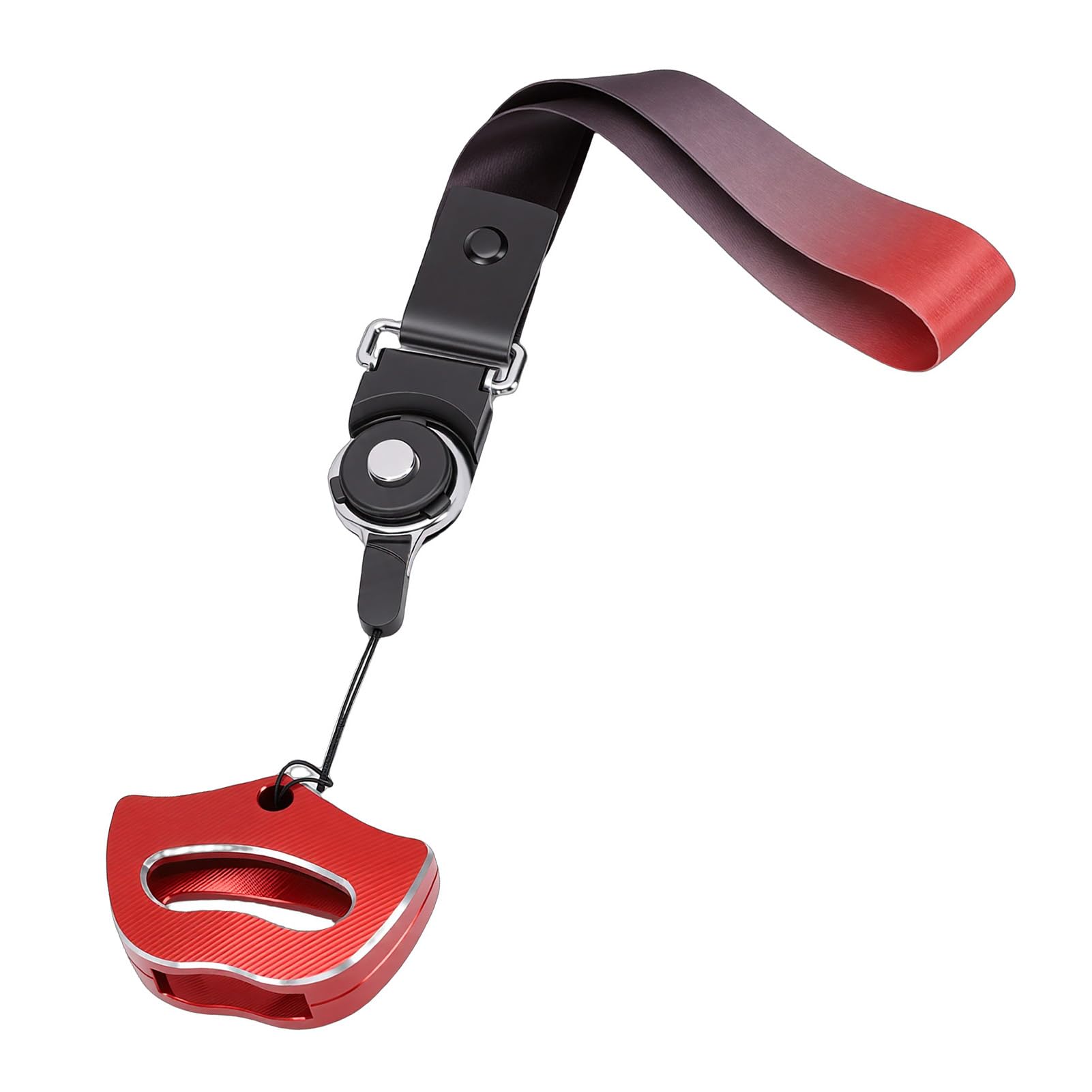 Yctze Copertura Chiave in Alluminio per Spyder (rosso) | Robusta lega di alluminio, progettata per i modelli F3, elegante cordino incluso, compatibilità universale, facile da