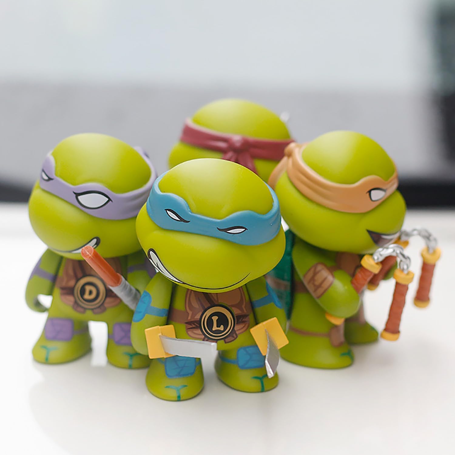 4 PCS Turtles Toys - TMNT Action Figures - Turtles Toy Set - Cake Toppers-Ornaments 2.75inch Ages 3+ - Image 2