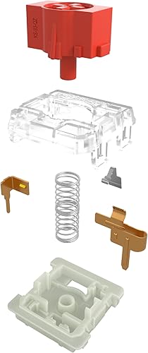 Miniatura 3 de GATERON KS-33 Perfil bajo 2.0 Interruptores Eje 3 Pin Fábrica Pre-lubricado para Teclado Mecánico MX Carcasa inferior blanca 35pcs (marrón)