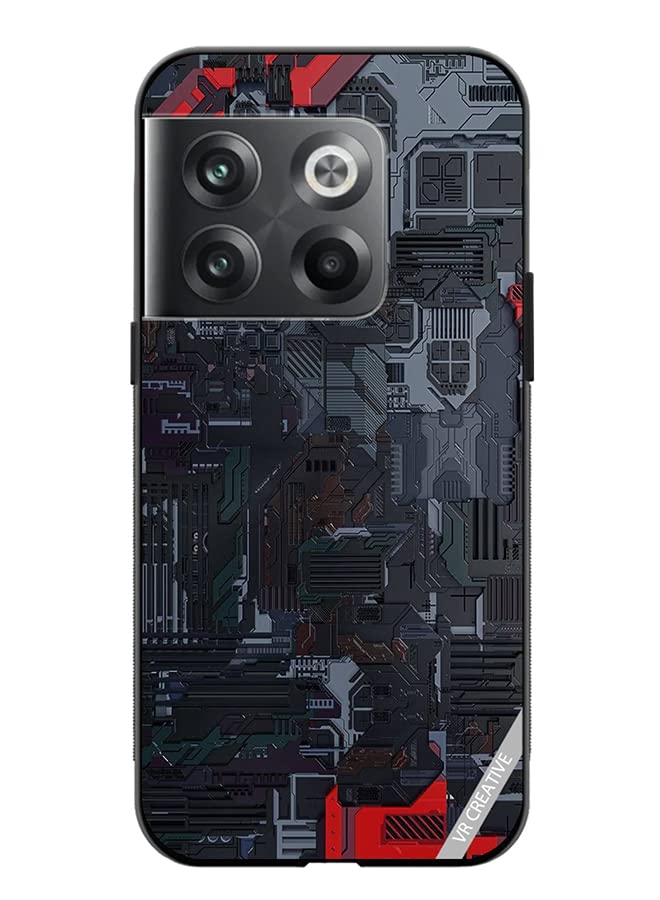 VR CreativeProtective Case Cover For OnePlus Ace Pro Tech Design Multicolour NR246862