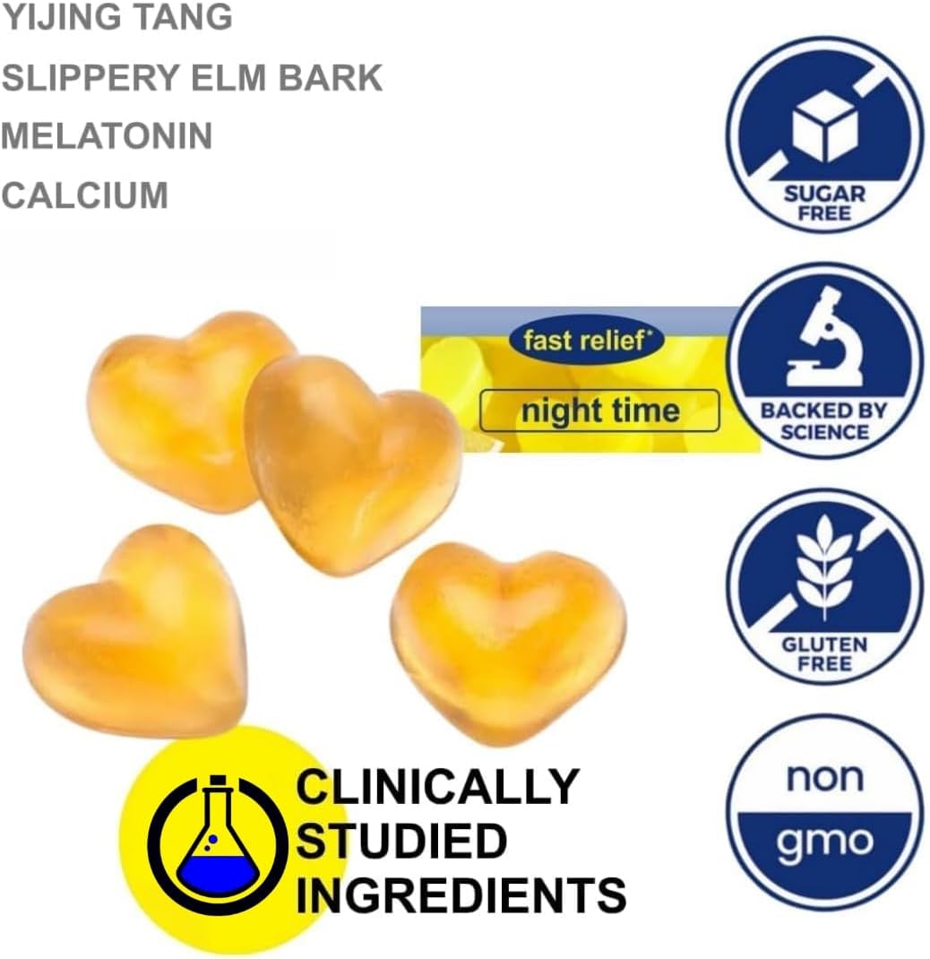 Reflux Raft Antacid Gummies | Fast Acting | 2 in 1 Sleep and Acid Reflux Relief Nighttime | clinically Studied Ingredients| Non-GMO Gluten Free Sugar Free | Lemon 60 Vegan Gummies