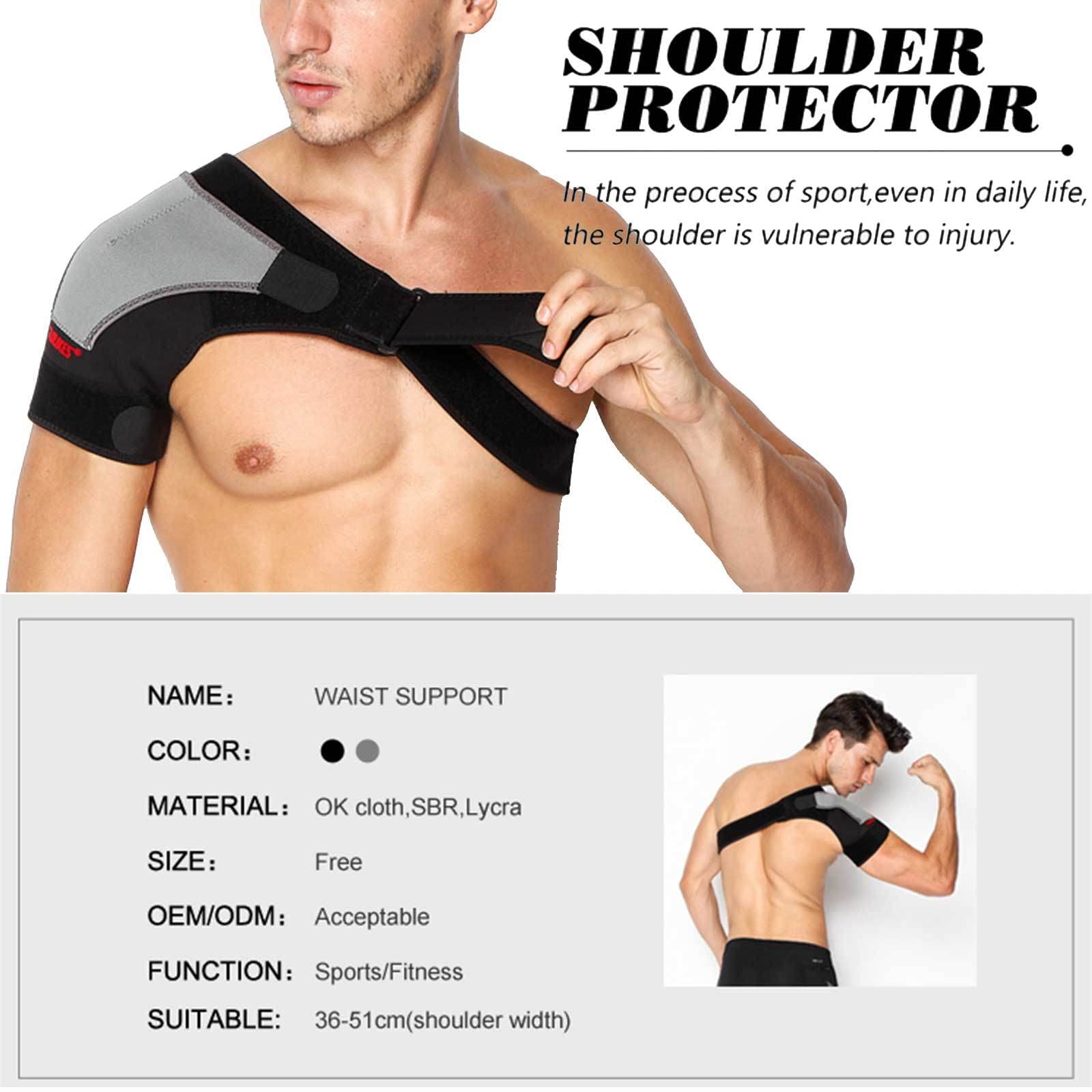 Soporte y compresión para hombro para hombres y mujeres, envoltura inmovilizadora de brazo para puño rotador, dolor articular AC, correa de estabilidad para hombro dislocado, recupera la movilidad y