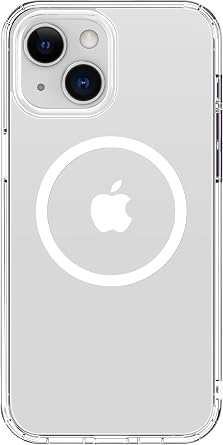 ICEDIO for iPhone 13 Clear Case with Screen Protector,Anti-Yellowing Transparent Crystal TPU Bumpers,Acrylic Back Cover,Mil Grade Drop Tested Protective Phone Case