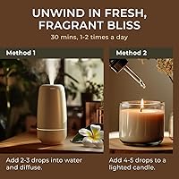 Vista 615 de Gya Labs - Aceite esencial de vainilla oleorresina para aliviar el estrés, relajación, sueño, aceite de vainilla francesa dulce para mayor