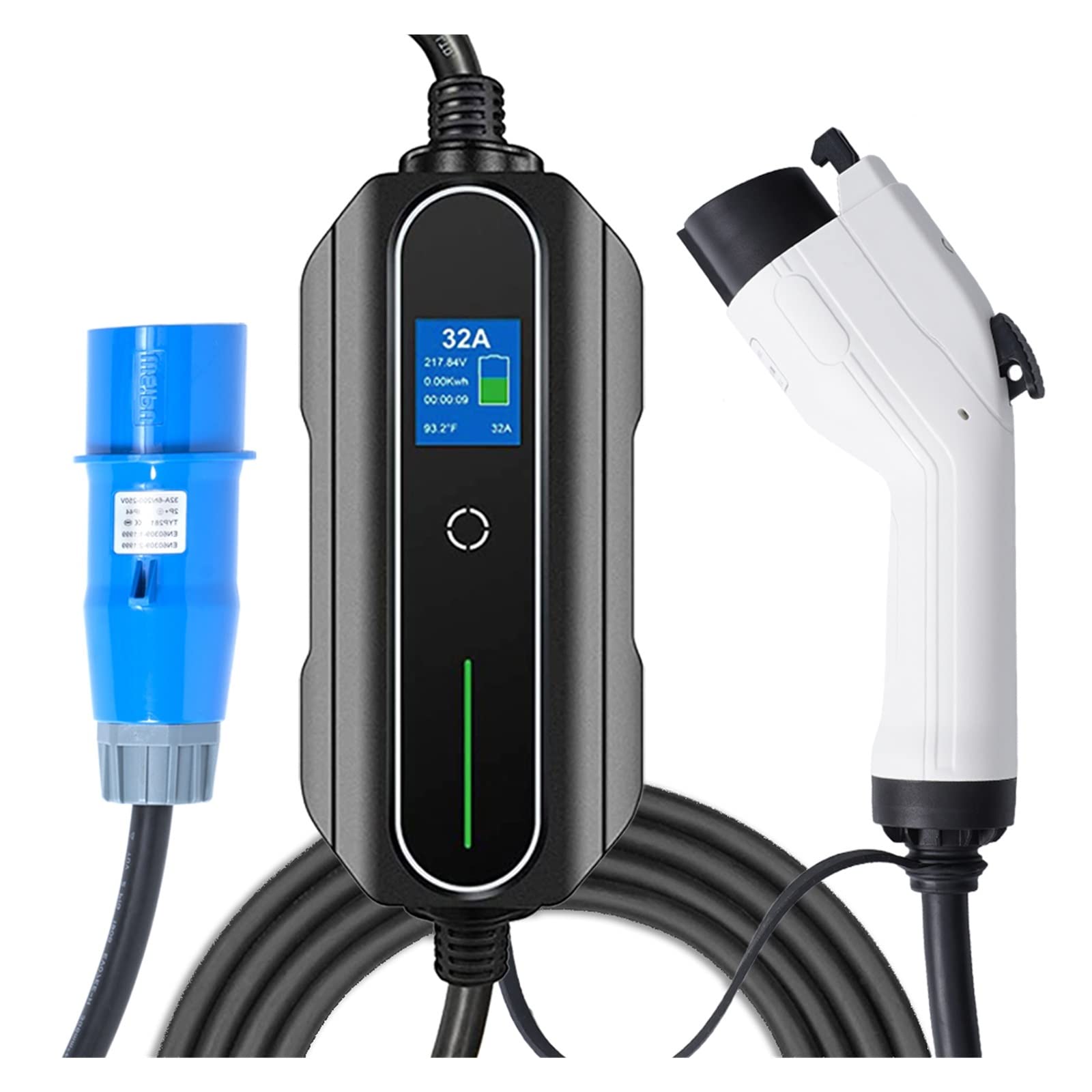Amazon.co.jp: EV充電器、 ポータブル EV 車の充電器タイプ 1 J1772