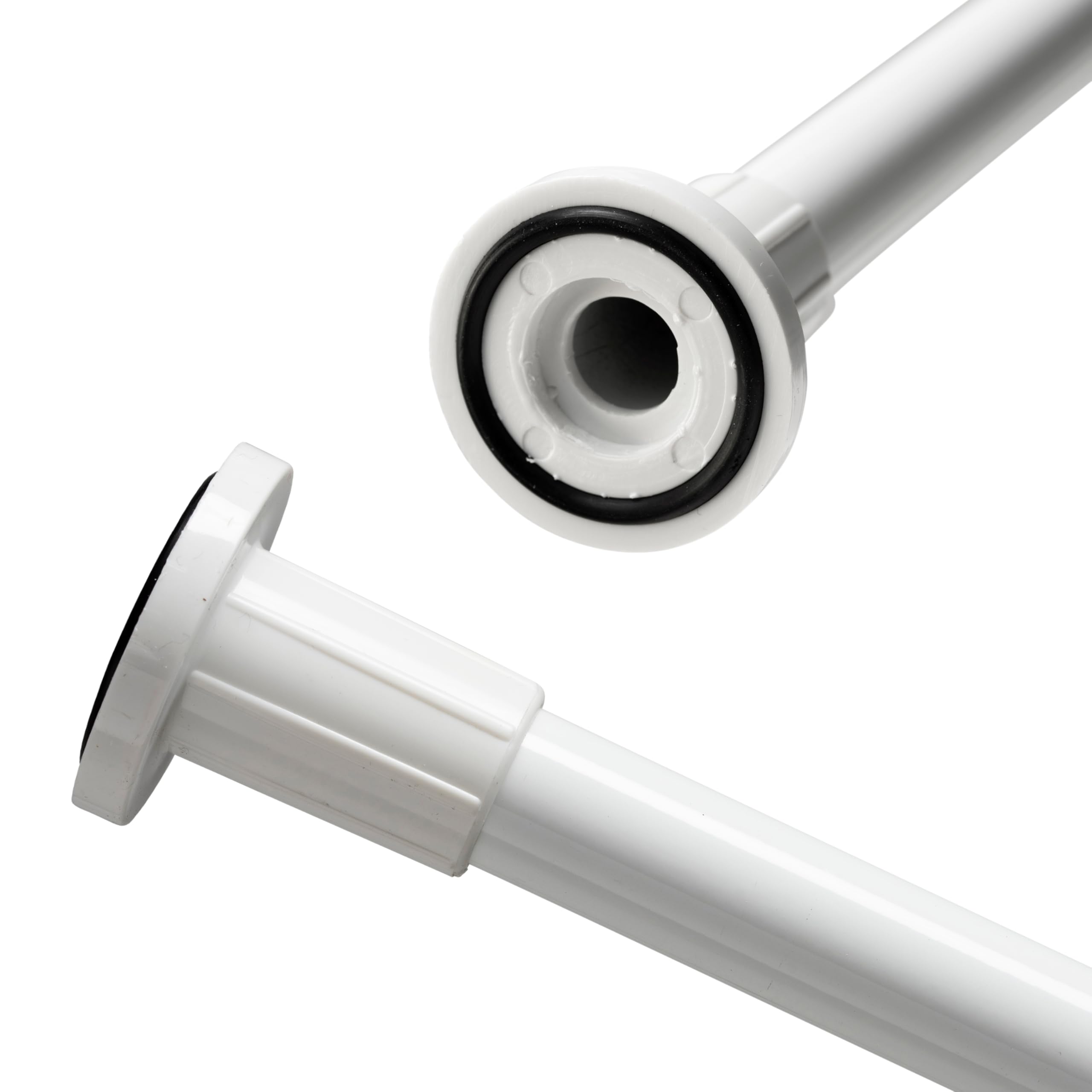 Croydex White Telescopic Shower Curtain Rod 1100-2600Mm