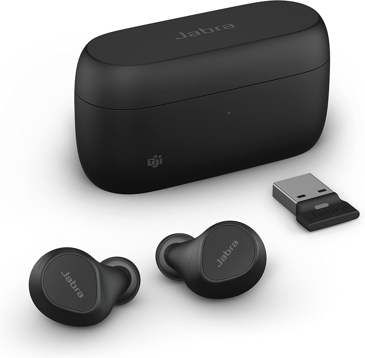 Audífonos inalámbricos Evolve2 True - Auriculares intrauditivos Bluetooth con cancelación activa de ruido y tecnología de voz multisensor de 4 micrófonos - Certificado por Microsoft Teams, funciona con todas las aplicaciones para reuniones - Negro