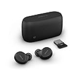 Jabra Evolve2 True Wireless Earbuds - in-Ear Bluetooth Earbuds with Active Noise Cancellation & 4-Mic MultiSensor Voice Technology - Microsoft Teams Certified, Works with All Meeting Apps - Black