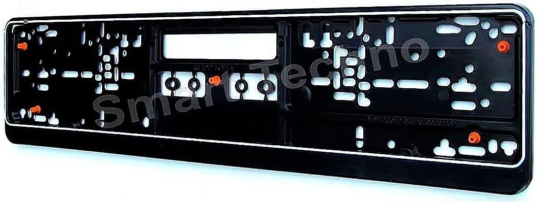 M&G Techno 2er-Set Kennzeichenhalter Schwarz - Anti-Vibration & Kratzfester Halter