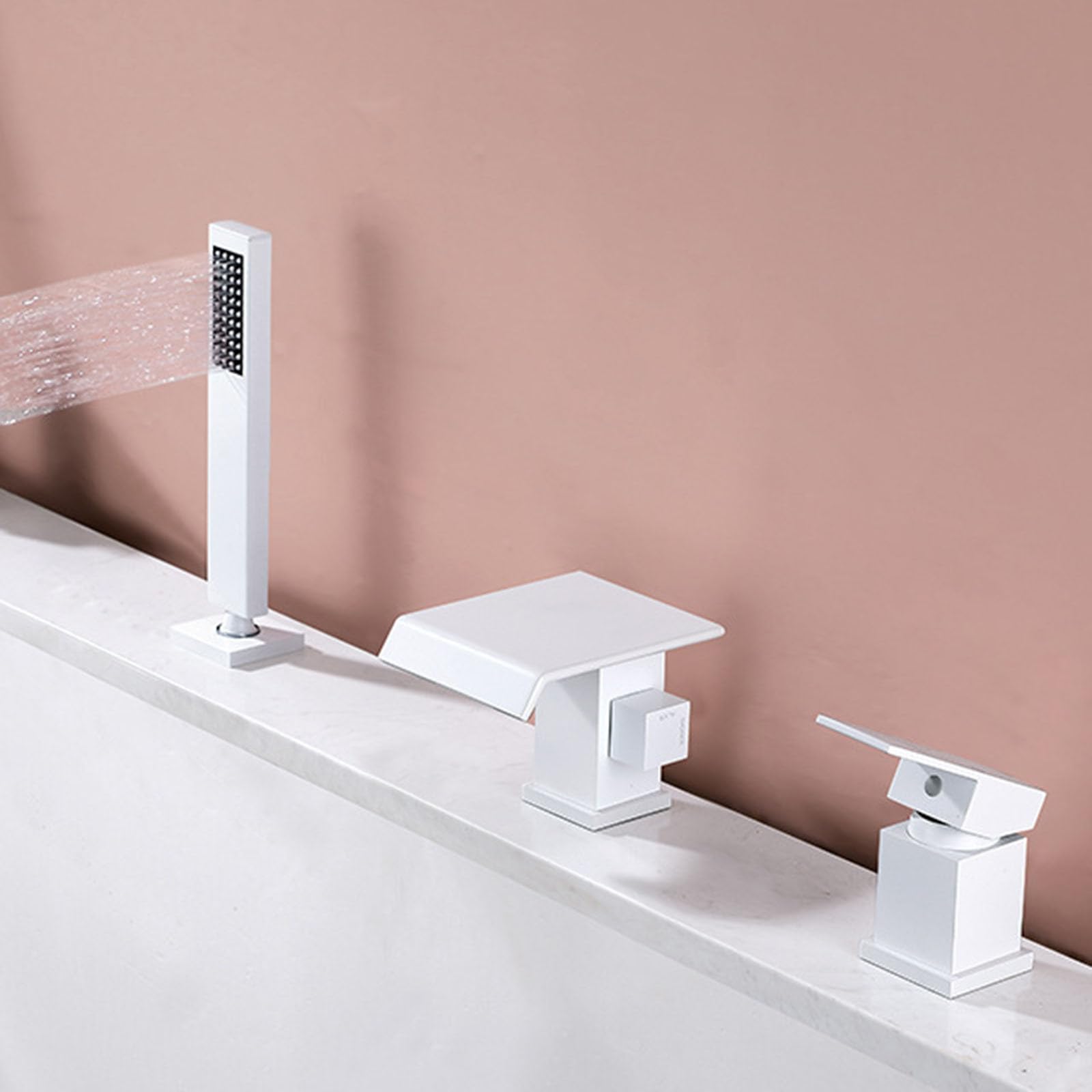 Robinet mitigeur de bain pour baignoire familiale avec douchette amovible