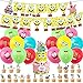 Bob Esponja Decoración para Fiestas, 38 Piezas Globo Bob Esponja, Bob Esponja Suministros para Fiesta Cumpleaños Cake Toppers, Globo, Cumpleaños Banner Decoraciones Accesorios