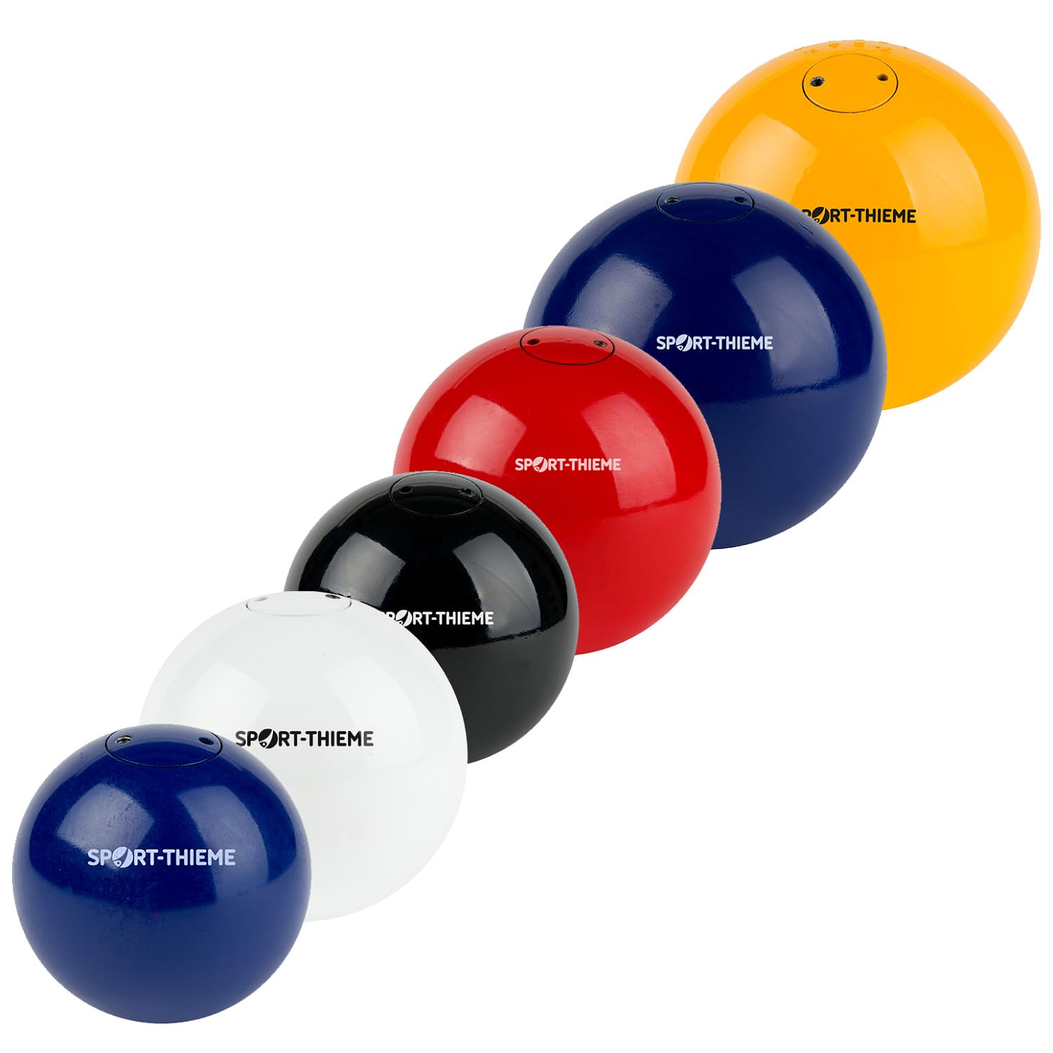 Sport-Thieme Wettkampf-Stoßkugel Stahl | 2kg - 7,26kg | Für Hochleistungssport und Wettkampf | Exaktes Wettkampfgewicht | Mittiger Kugelschwerpunkt | Markenqualität