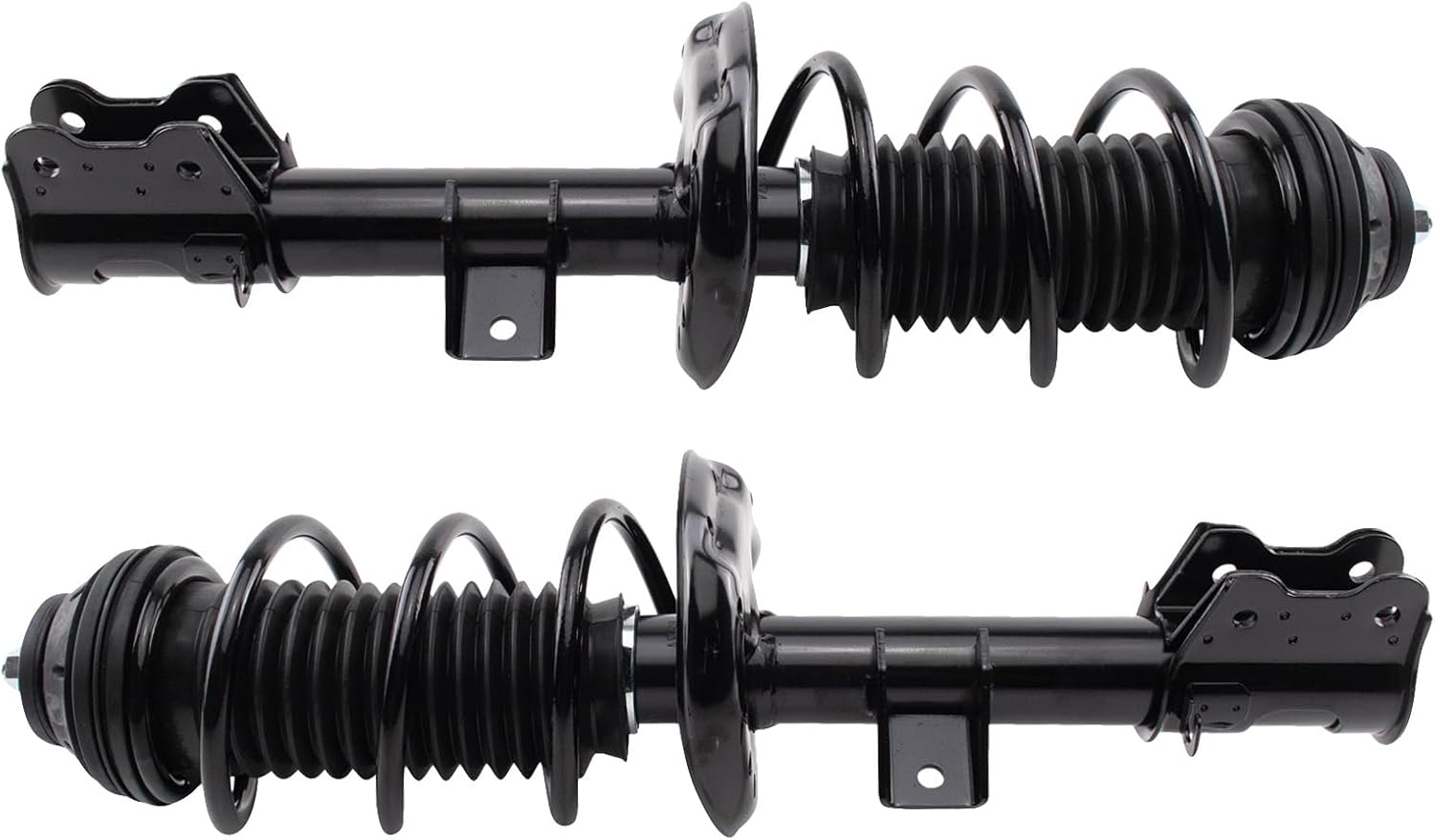 TRQ Front Strut & Coil Spring Assembly Set Driver & Passenger Sides Compatible with 12-17 Fiat 500 SCA33346