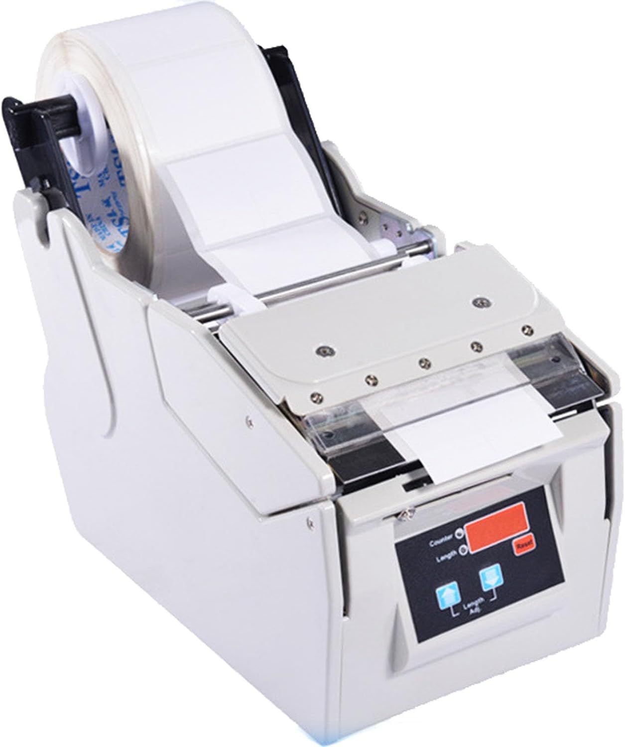 Distributore automatico di etichette, velocità regolabile con display digitale a LED, compatibile con etichette larghe 5-130 mm, perfetto per uso commerciale