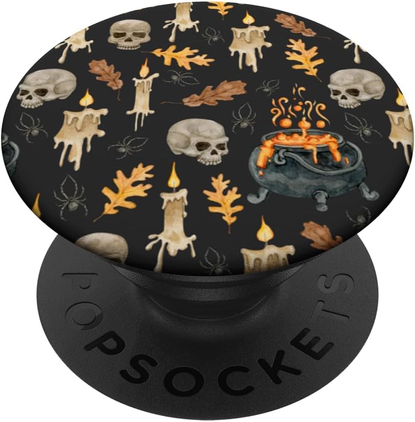 PopSockets Halloween Phone Grip - Spooky Pattern PopSockets Adhesive PopGrip