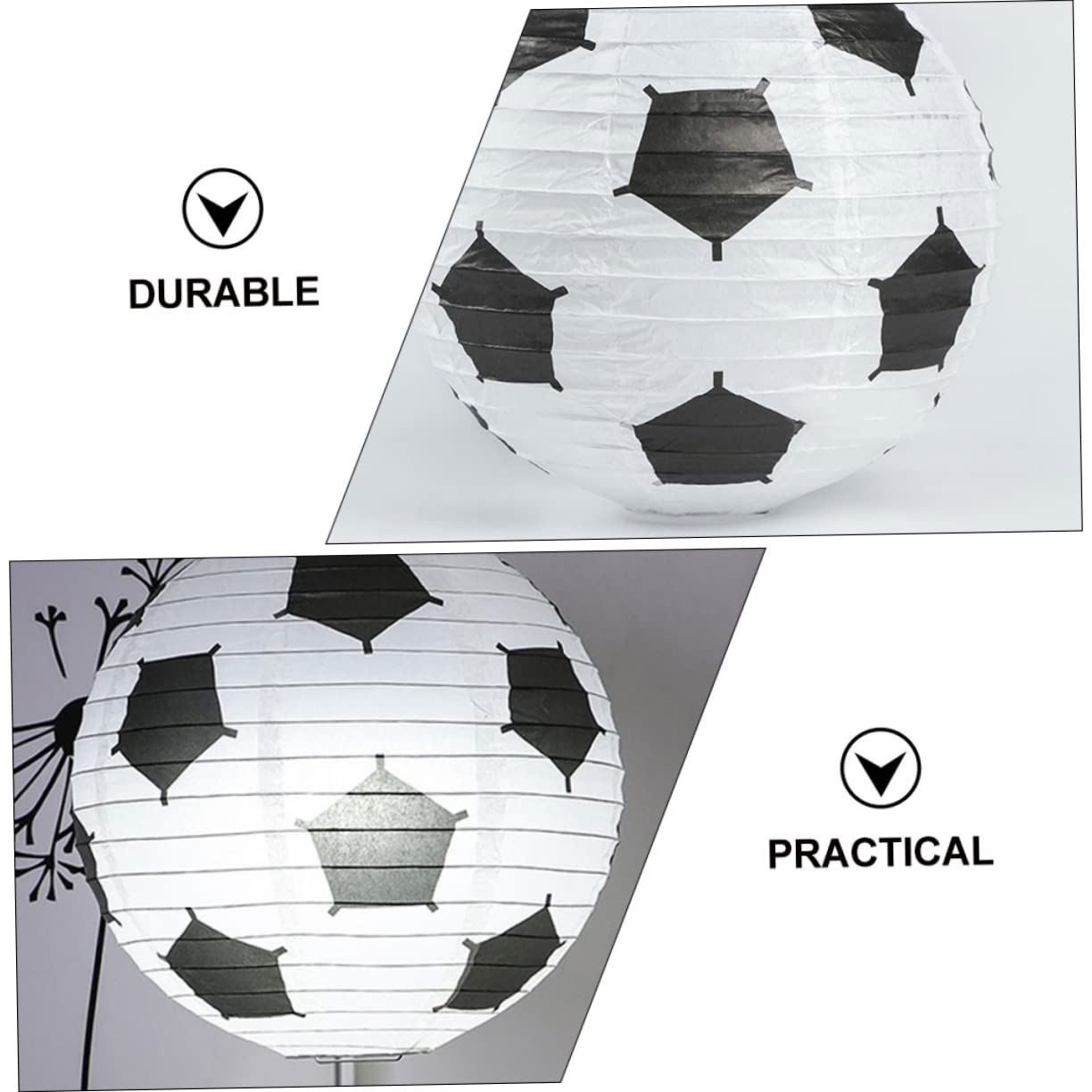 Gatuida 2 Set Carta Forma Pallone Da Calcio Decorazioni Per Sportive Per Compleanni E Cerimonie 8 Pezzi*2