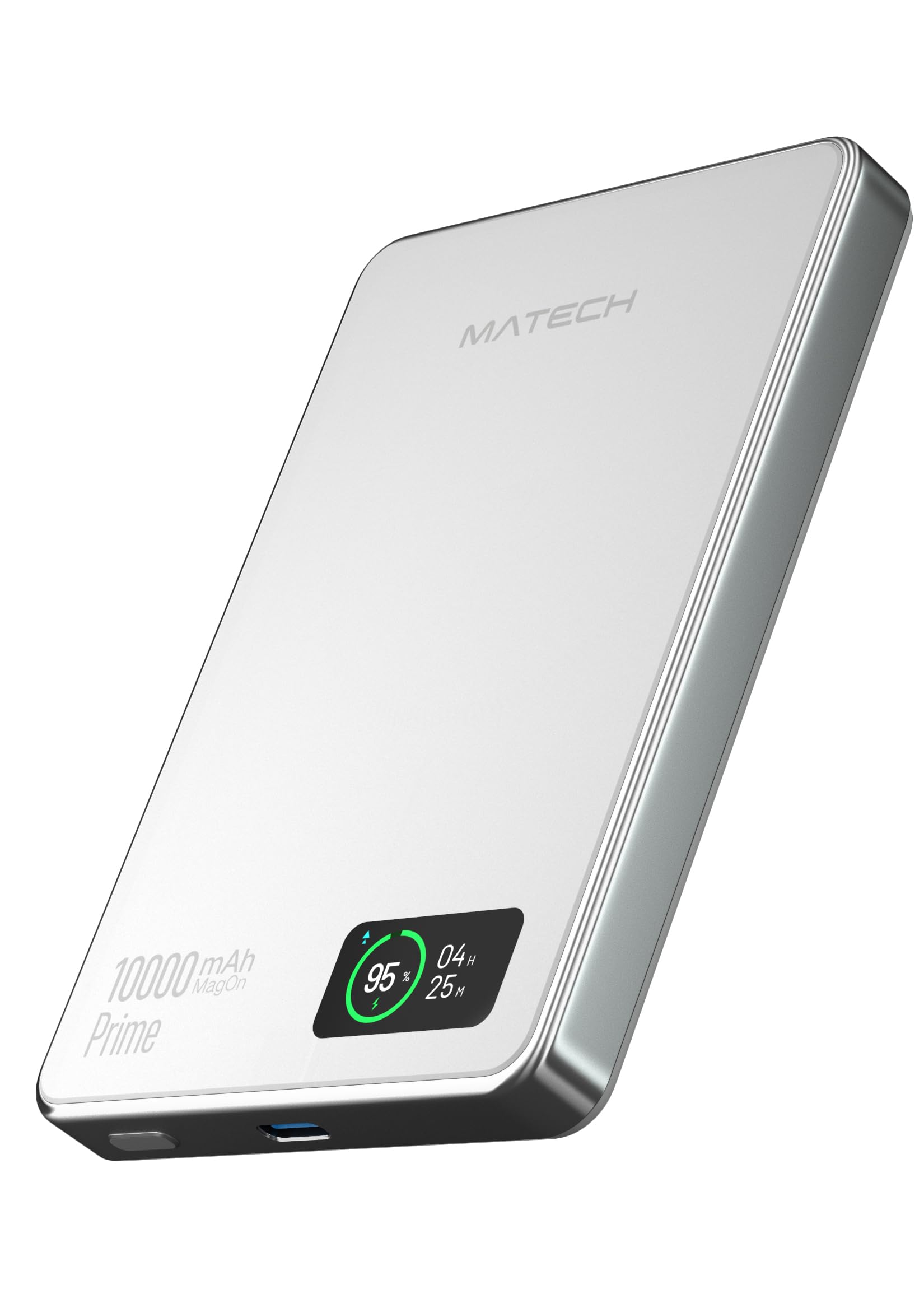 MATECH Qi2 MagOn Prime 10000 モバイルバッテリー Amazon | MATECH Qi2 モバイルバッテリー マグセーフ 超薄型 小型 軽量